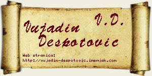 Vujadin Despotović vizit kartica
